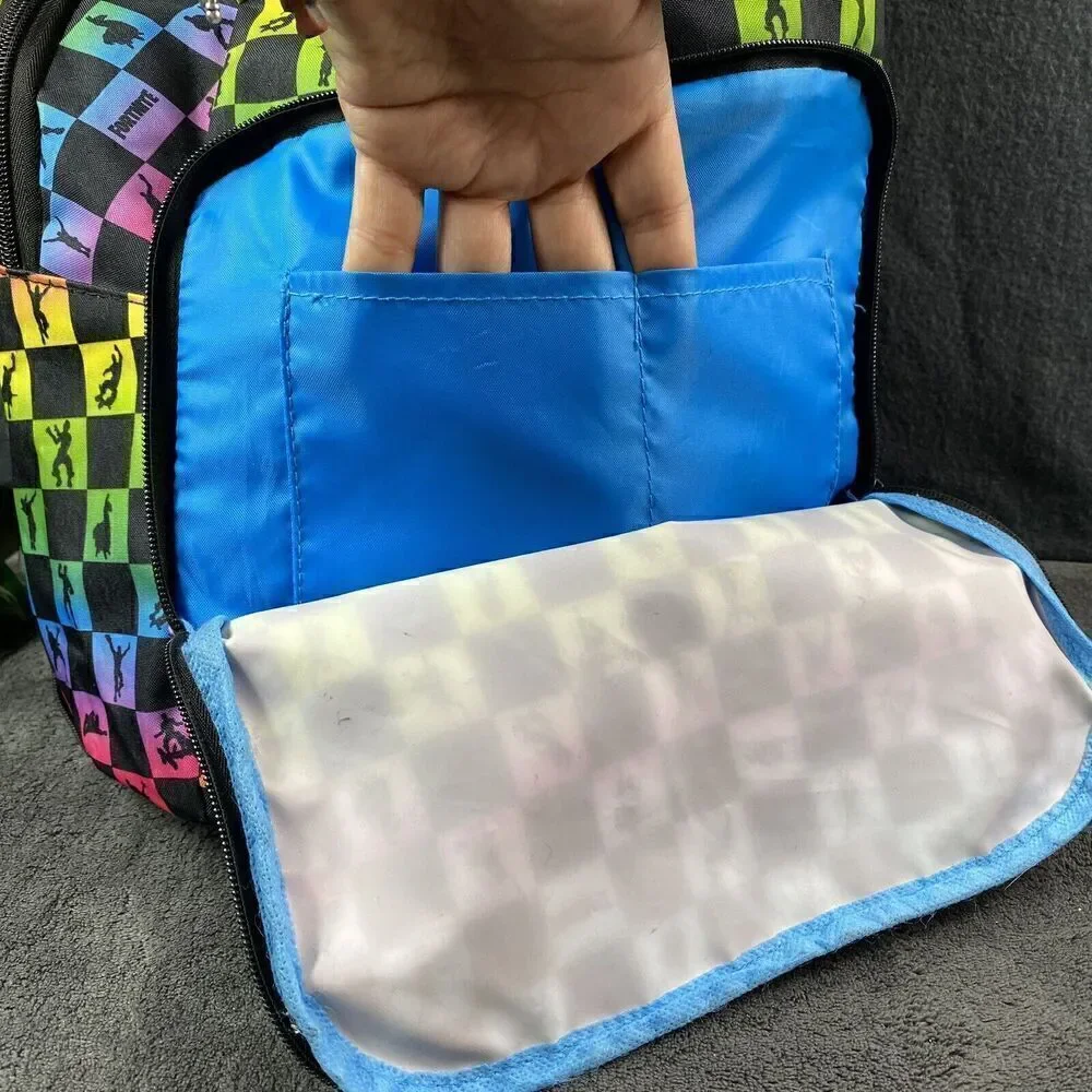 Fortnite Amplify Backpack Rainbow Checkered 17